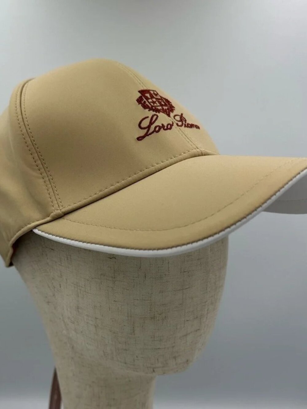 Loro Piana Storm System Cashmere Baseball Cap Beige Luxury Italy